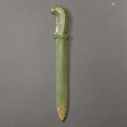 CHINESE RED MOUNTAIN CULTURE， JADE DAGGER