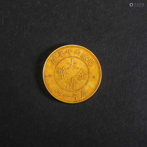 ANCIENT CHINESE PURE GOLD COIN