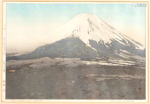 Hiroshi Yoshida (1876-1950)/Fujiyama from Yoshida/woodcut,