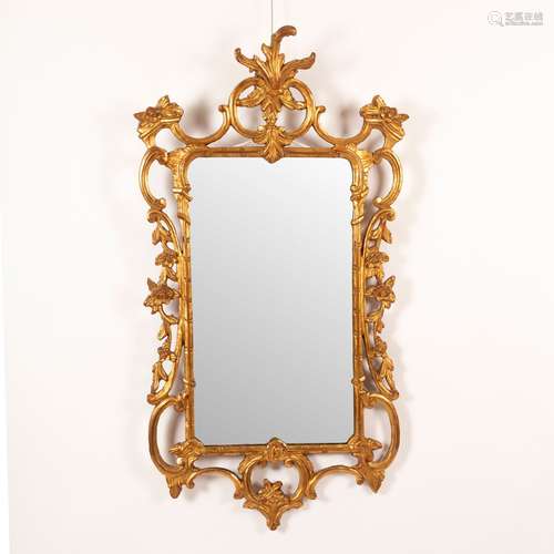 An 18th Century style gilt framed wall mirror,