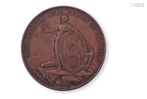 Davidson's Nile Medal, bronze as issued to ratings, some wear, 47mm