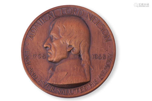 Large bronze medal commemorating 200th anniversary of the birth of Vice-Admiral Horatio Nelson,