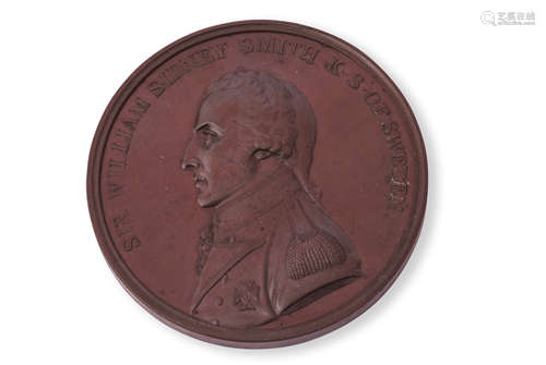 Bronze medal commemorating the defence of Acre, 1799, and Sir William Sidney Smith (1764-1840),