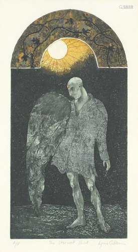 Lynne Gibson - The Starwort shirt, pencil signed artist's proof coloured etching/aquatint and