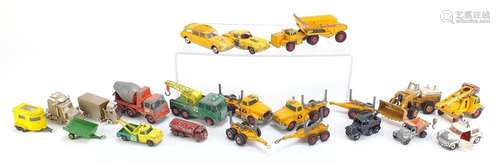 Corgi, Matchbox and Lesney diecast vehicles including dump truck : For Condition Reports Please