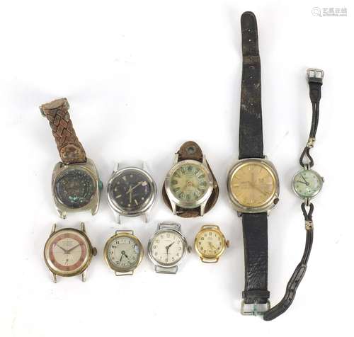 Vintage wristwatches including Burgana watch, Bakobe, Posoh and Omnta : For Condition Reports Please