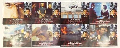 Collection of James Bond 007 Tomorrow Never Dies cinema lobby cards : For Condition Reports Please