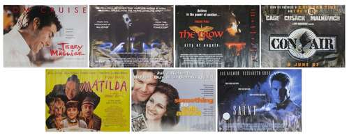 Seven film posters including Matilda and The Crow : For Condition Reports Please Visit Our