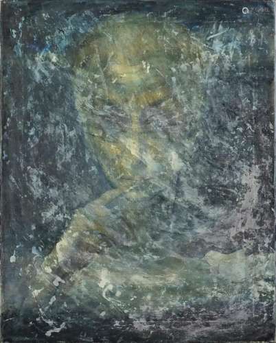 Suzanne Roboz - Le Rendez-vous Manqué, oil on canvas, inscribed verso, unframed, 76cm x 60.5cm : For