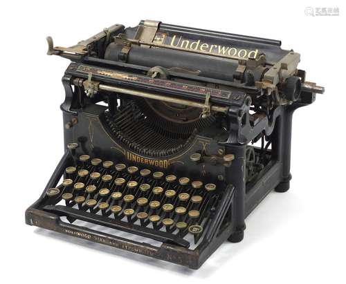 Vintage Underwood typewriter : For Condition Reports Please Visit Our Website, Updated Daily