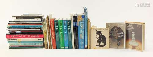 Quantity of assorted books including Miller's Collectables, Picasso, Southeby's catalogues on art,