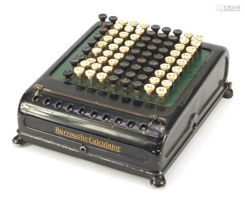 Vintage Burroughs calculator, 30cm x 25cm : For Condition Reports Please Visit Our Website,