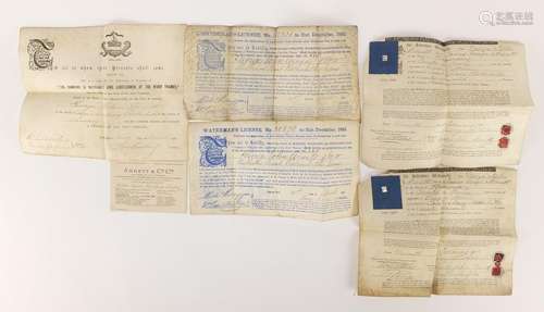 Antique licences and indentures : For Condition Reports Please Visit Our Website, Updated Daily