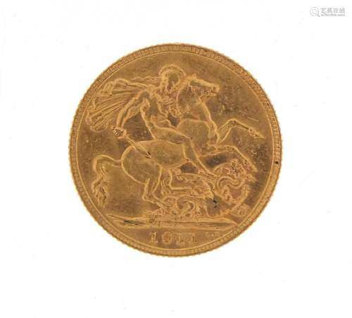 George V 1911 gold sovereign : For Condition Reports Please Visit Our Website, Updated Daily