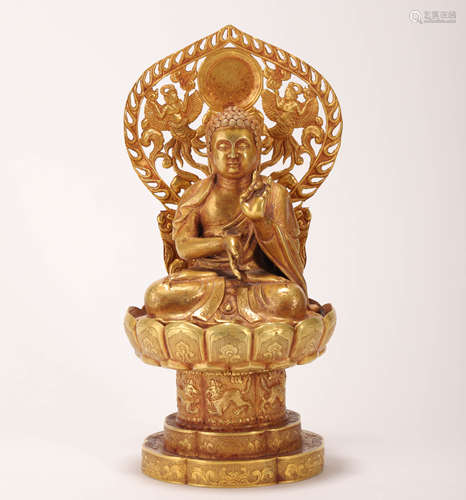 pure gold
Sakyamuni statue  from Liao辽代纯金释迦摩尼像