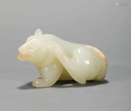 Hetian Jade bear from Han汉代和田玉熊