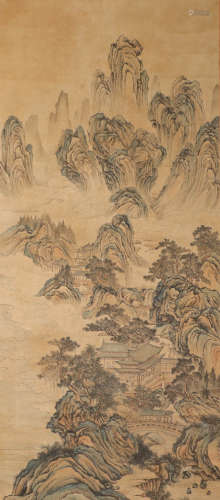 ink painting, painter: Zhou Sheni中国古代水墨画
作者沈周
绢本立轴
