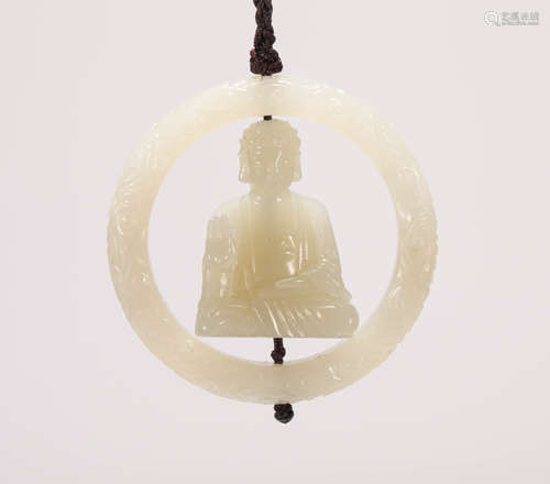 Ornaments of Hetian Jade Buddha in Qing Dynasty清代和田玉佛挂饰