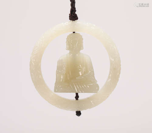 Ornaments of Hetian Jade Buddha in Qing Dynasty清代和田玉佛挂饰