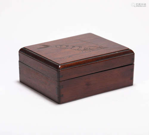 Red Sandalwood Box in Qing Dynasty清代紫檀木盒