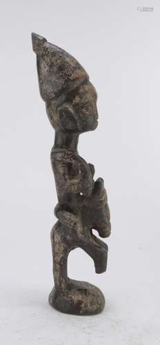 A CONGOLESE WOODEN FANG FIGURE ON HORSEBACK EARLY 20TH CENTURY.