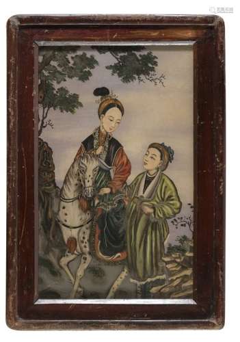 A CHINESE SCHOOL MIXED MEDIA PAINTING ON PAPER EARLY 20TH CENTURY.