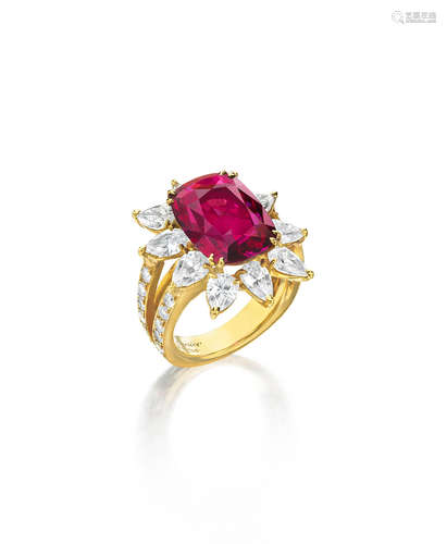 A Ruby and Diamond Ring, CARTIER