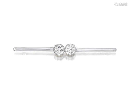 A DIAMOND BAR PIN