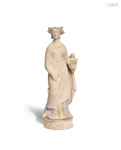 A Canosan terracotta female figure