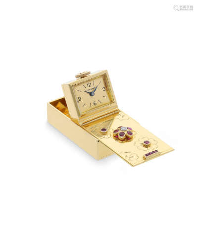 Van Cleef & Arpels | A Yellow Gold, Ruby, Diamond-set Purse Watch, Circa 1960