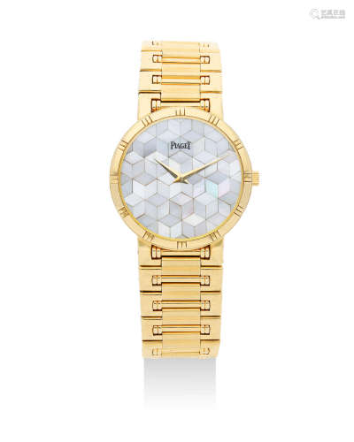 Piaget | Dancer, A Yellow Gold Bracelet Watch with Mother-Of-Pearl Dial, Circa 1995