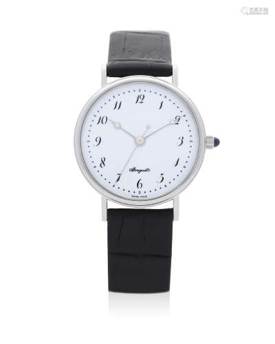 Breguet | Ref. 1775, A Limited Edition Platinum Wristwatch with Enamel Dial, Circa 2000
