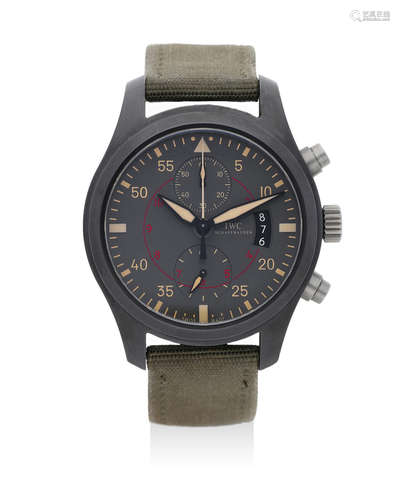 IWC | Pilot's Watch Chronograph Top Gun Miramar, A Titanium and Ceramic Chronograph Wristwatch with Date, Circa 2012