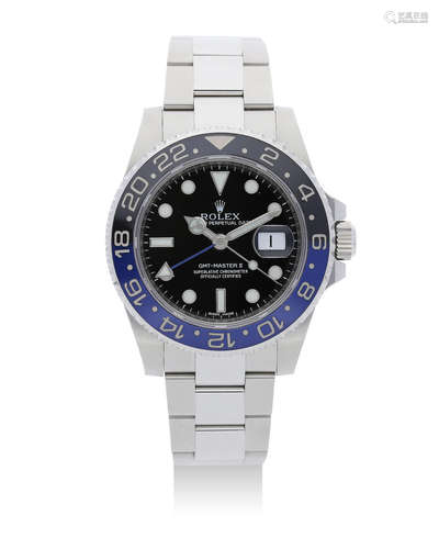 Rolex | GMT Master-II Batman, A Stainless Steel GMT Bracelet Watch with Date, 2014