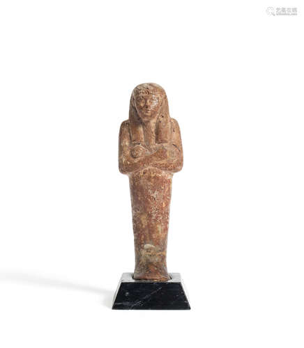 An Egyptian terracotta shabti