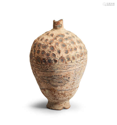 A Coptic pottery dummy amphora