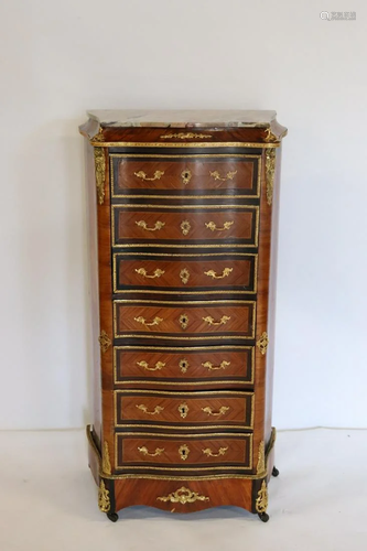 Bronze Mounted Marbletop Secretaire Abatant