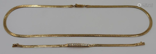 JEWELRY. 14kt Gold Herringbone Link Jewelry.