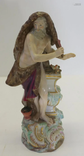 MEISSEN. Signed Porcelain Figure.