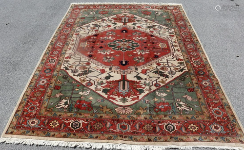 Vintage and Finely Hand Woven Roomsize Carpet.