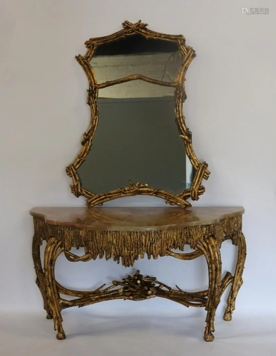 Large And Impressive Faux Branch Mirror And