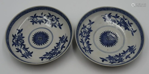 (2) 18th Century Chinese Blue and White Plates.