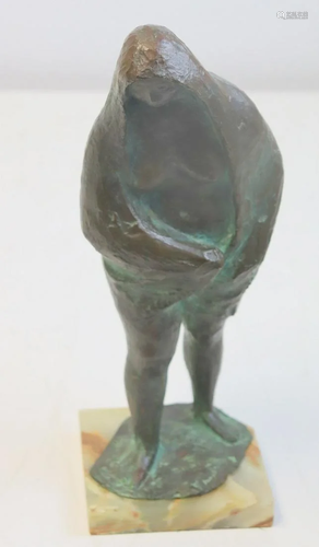 Signed Zuniga Bronze Sculpture Of A Peasant