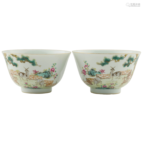 PAIR SHENDETANG MARK BOWLS