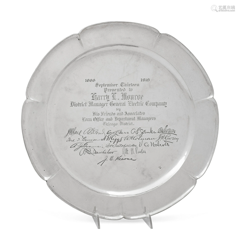 An American Silver Presentation Tray