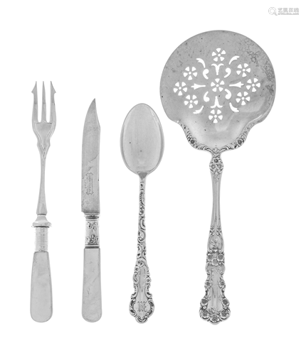 A Collection of Silver and Silver-Plate Flatware