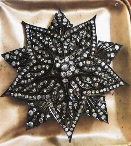 A Victorian multi diamond stone set floral brooch, set with various old European cut diamonds of