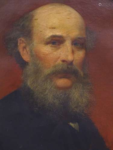 19thC British School. Head and shoulders portrait of a gentleman, William Gush, oil on canvas,