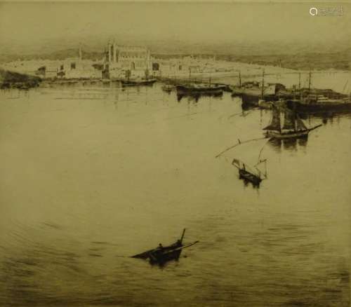 Cecil Aldin (1870-1935). Majorca, artist signed and numbered etching 22/100, titled verso, 25cm x