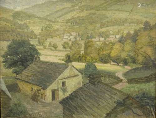 •W.S. Taylor (1920-2010). Farm near Ambleside, oil on canvas laid on board, signed and titled verso,